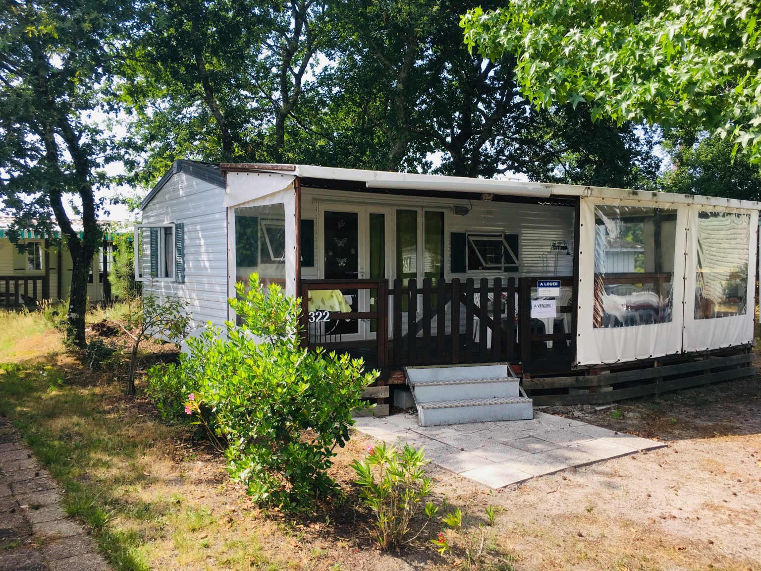 Nos Mobilhomes Camping La Lande à Mimizan